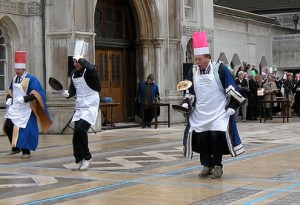 Inter livery pancake race